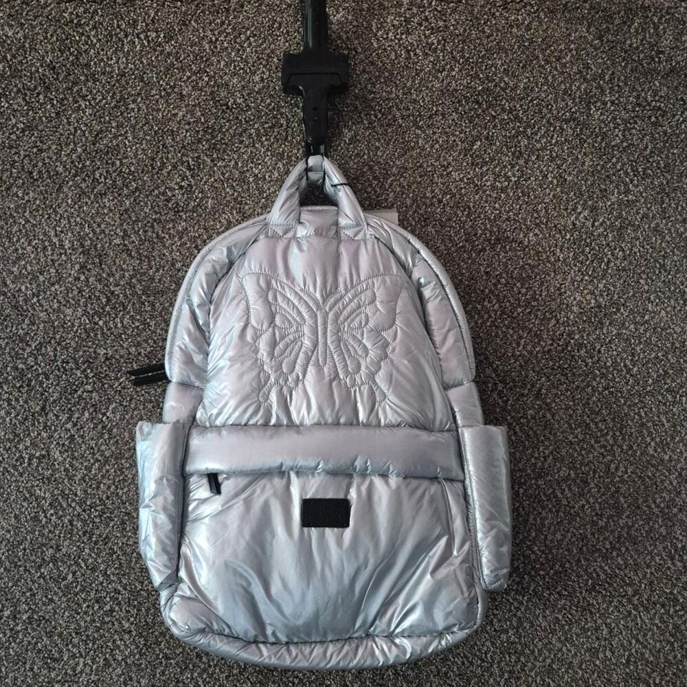 7am Silver Butterfly Diaper Laptop Bag NEW BK718